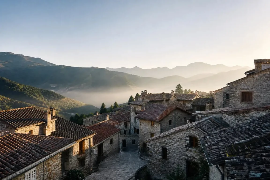 Maçanet de Cabrenys, village de montagne en Catalogne