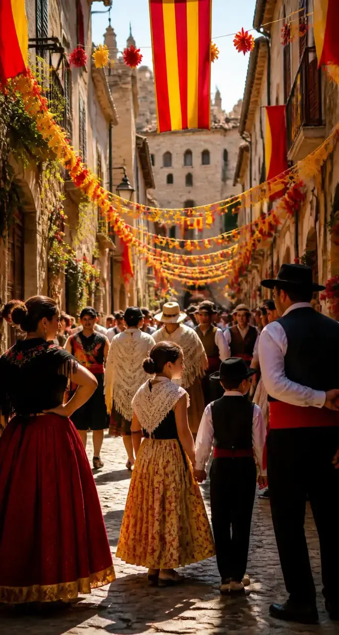 Fête catalane dans le vieux Perpignan