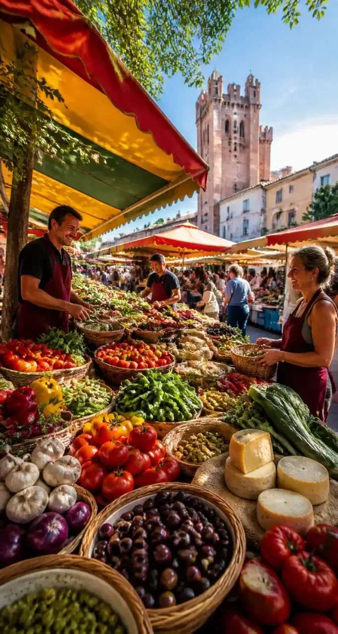 Marché de producteurs locaux catalans à Perpignan