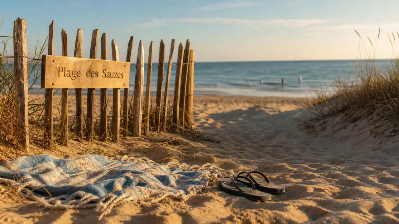Plage pas des sauzes au Bois-Plage-en-Ré, sable et océan à l’île de Ré