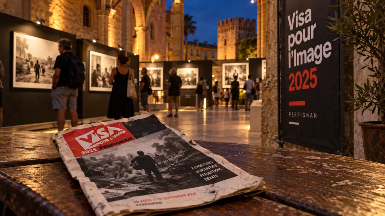 Festival photo Perpignan 2025 : Visa pour l’Image, programme imprimé et photos en salle