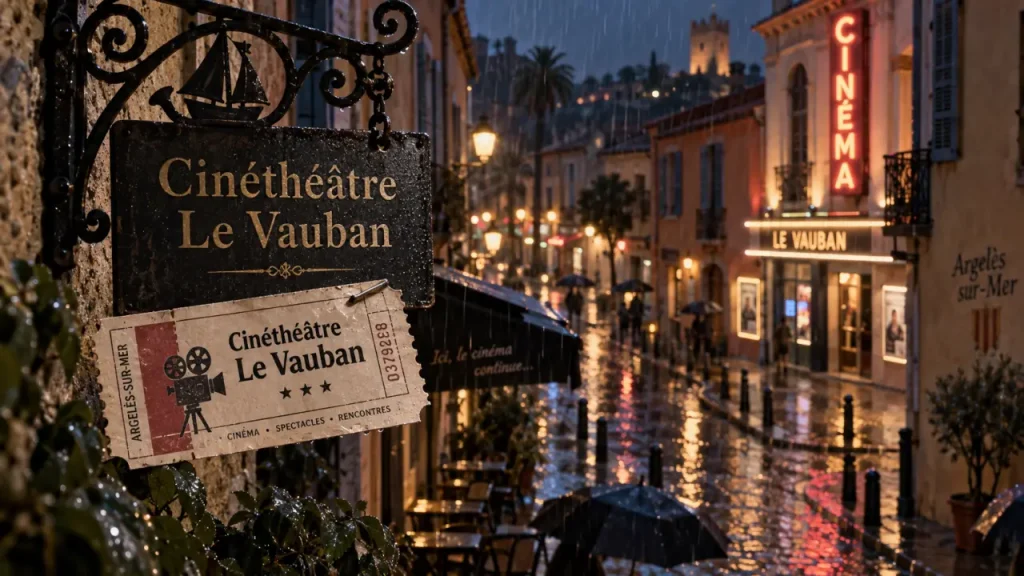 Que faire à Argelès-sur-Mer quand il pleut : Cinéthéâtre Le Vauban sous la pluie