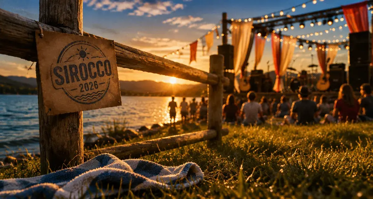 Festival sirocco perpignan 2026 à Vinça, scène au bord du lac
